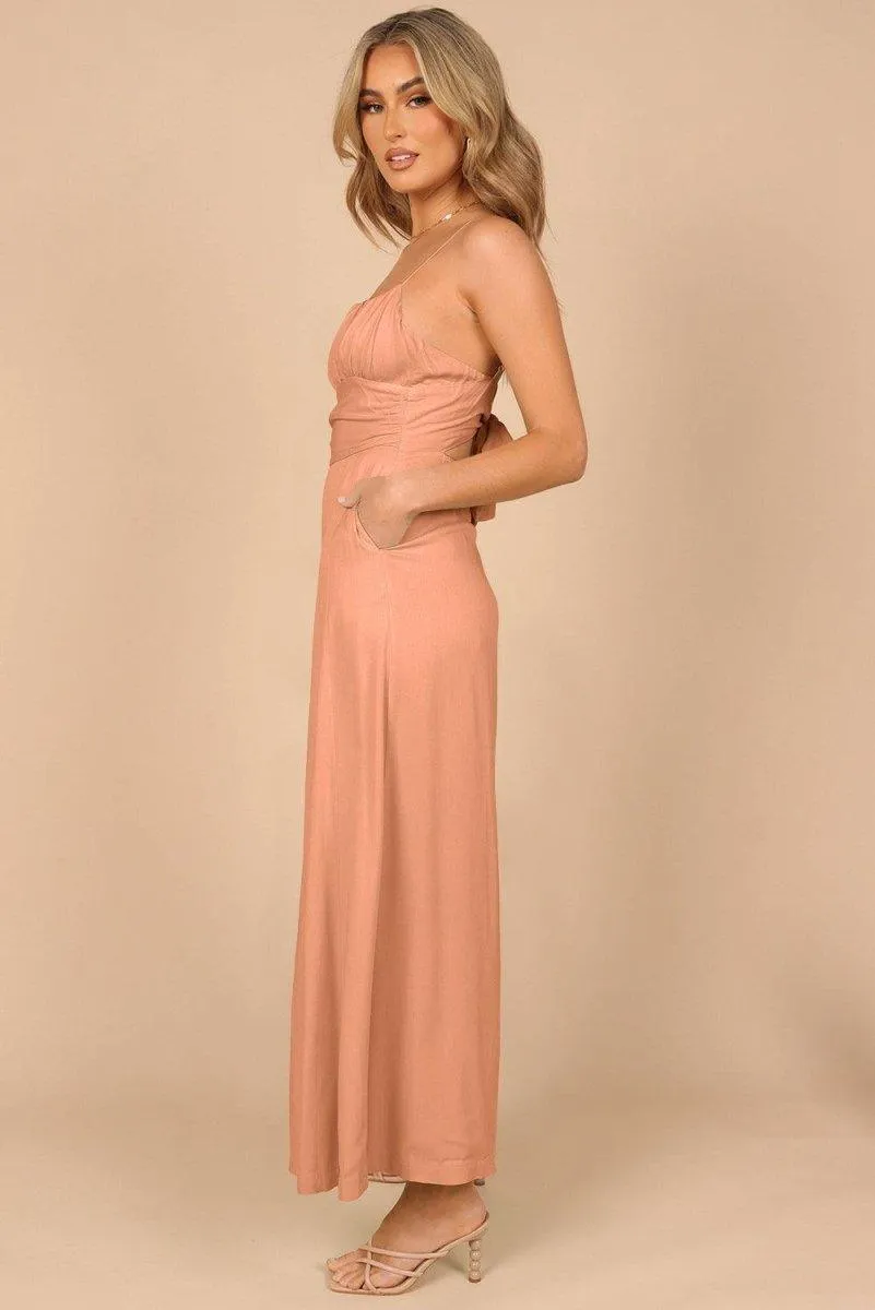 Lizzy Backless Knot Wide-Leg Jumpsuit