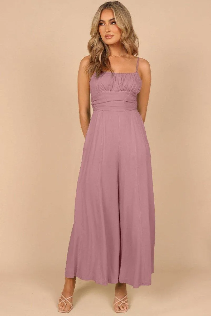 Lizzy Backless Knot Wide-Leg Jumpsuit