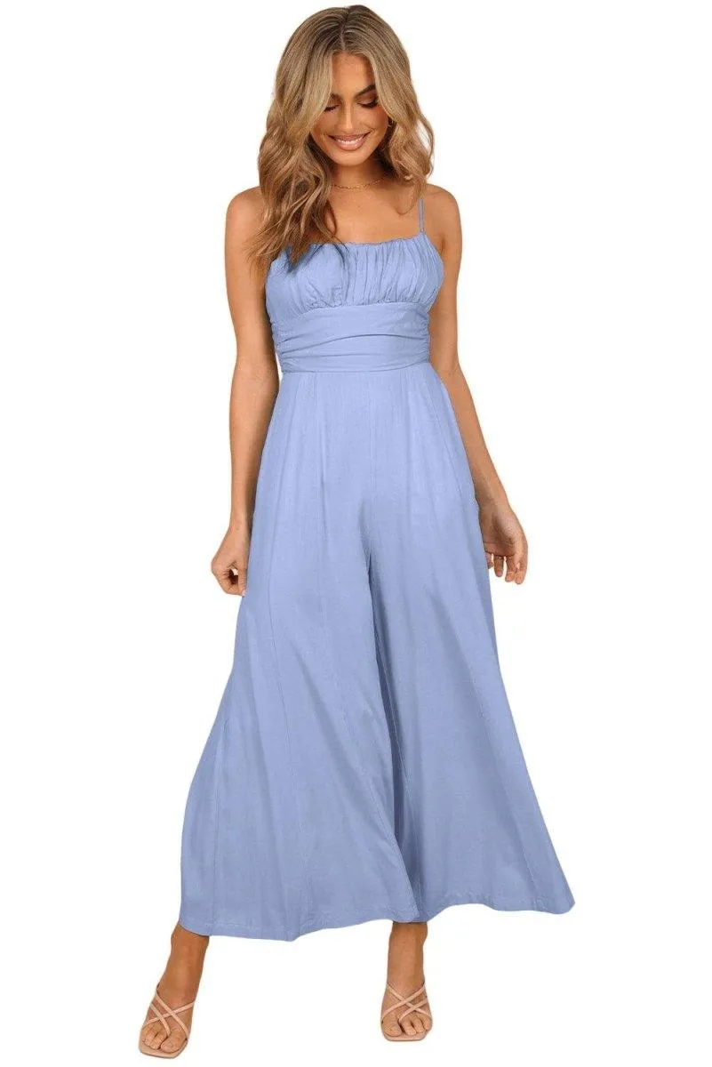 Lizzy Backless Knot Wide-Leg Jumpsuit