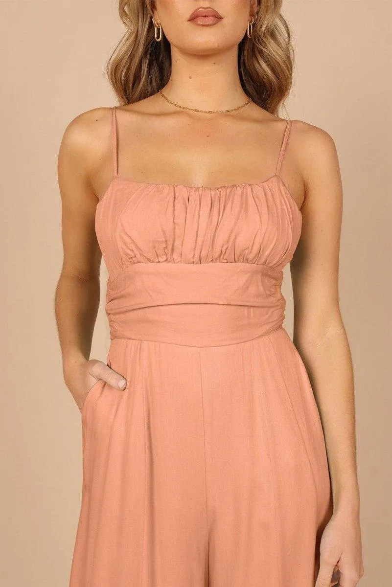 Lizzy Backless Knot Wide-Leg Jumpsuit