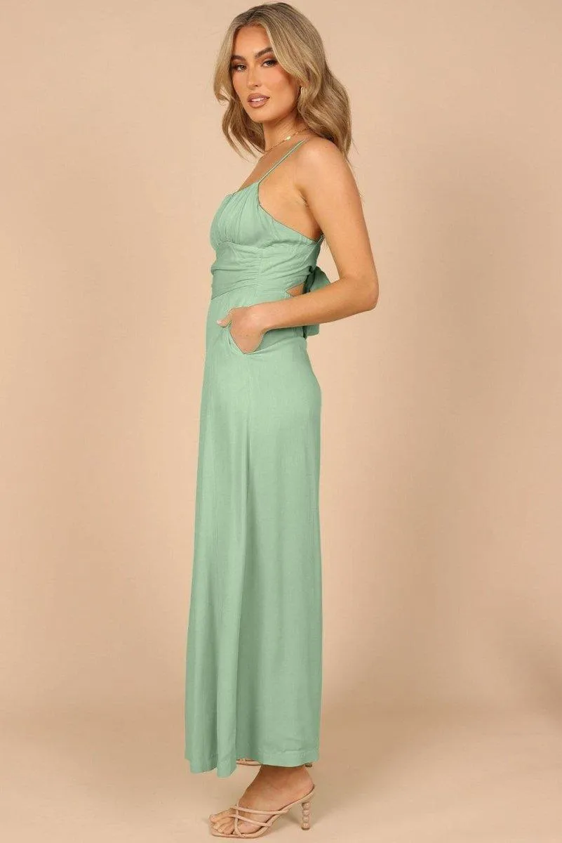 Lizzy Backless Knot Wide-Leg Jumpsuit