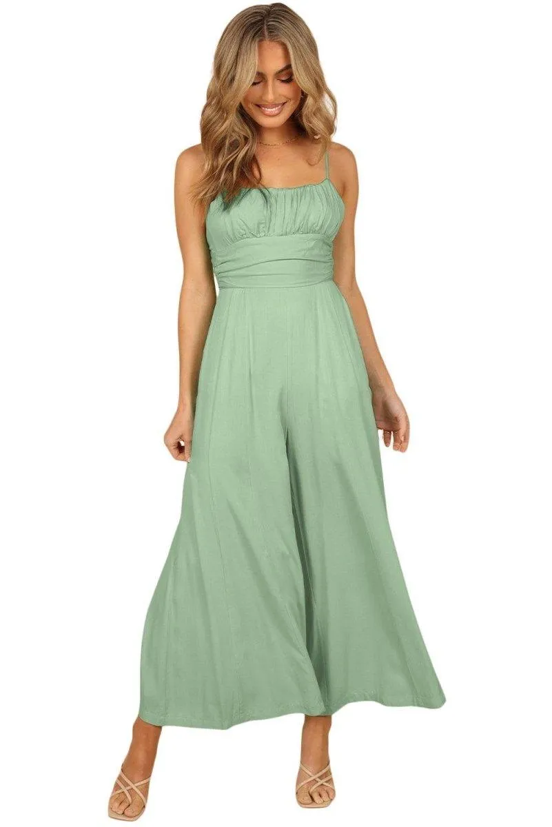 Lizzy Backless Knot Wide-Leg Jumpsuit