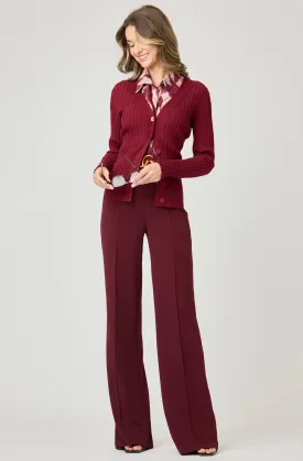 Long SleeveRibbed Knit Cardigan