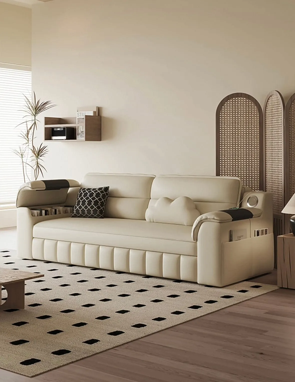 Mariano Scratch Resistant Storage Sofa Bed