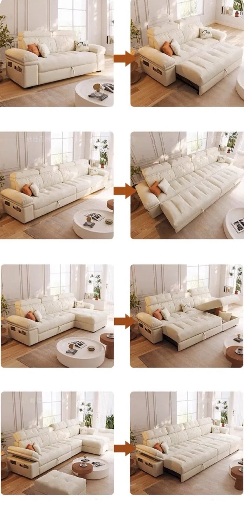 Marius Scratch Resistant Storage Sofa Bed