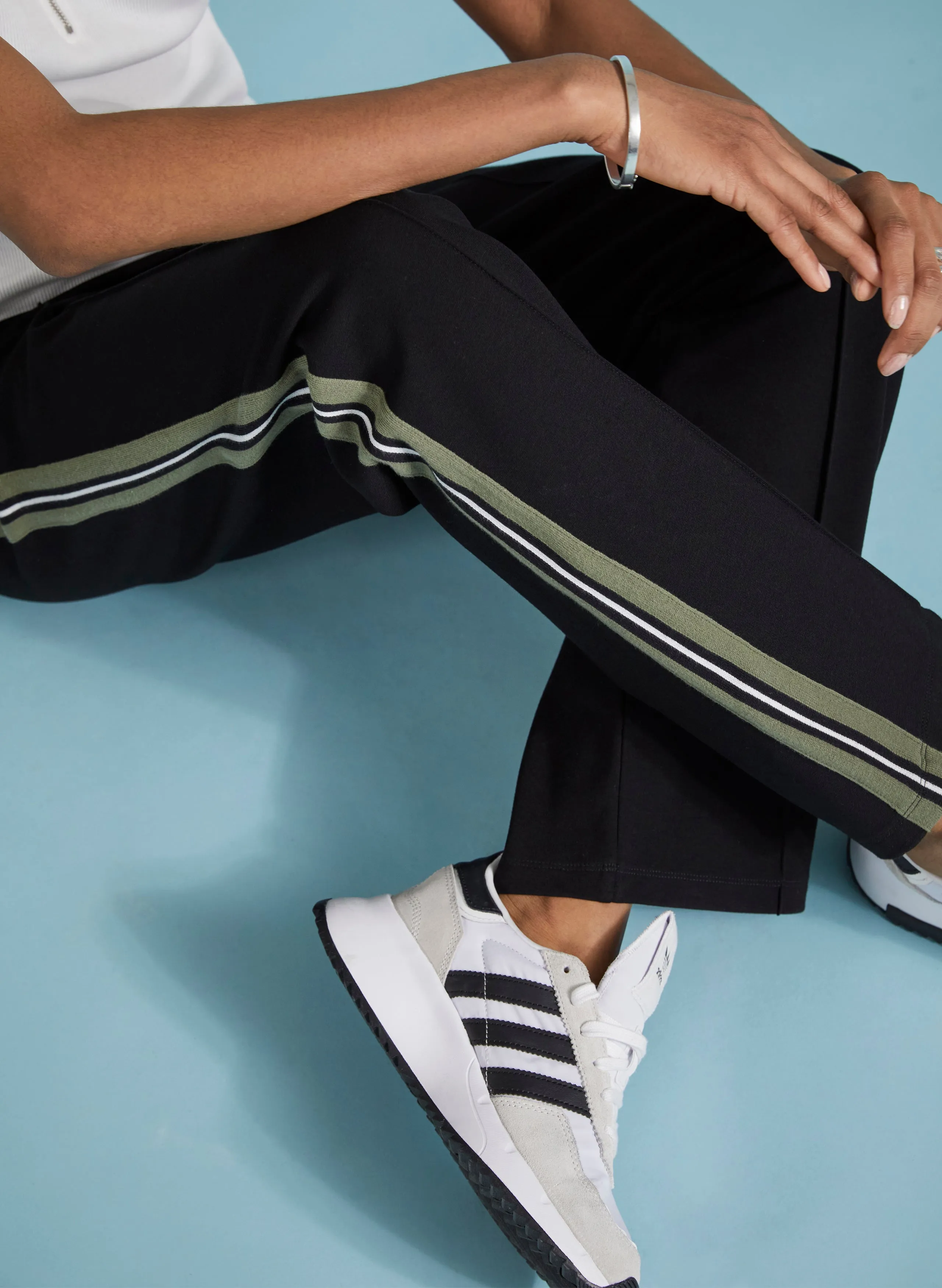 Marjorie Side Stripe Ponte Trousers