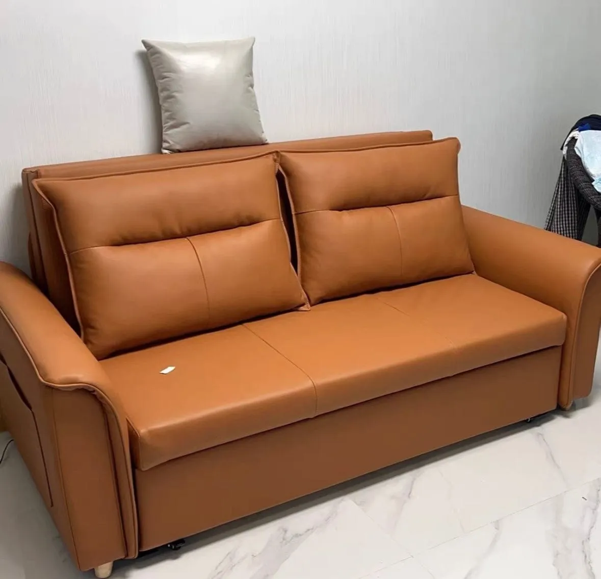 Melson Electric Motorized Leather Sofa Bed