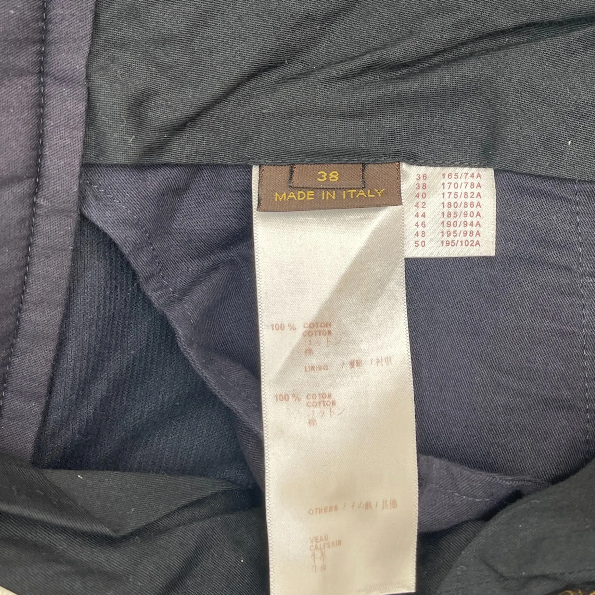 Men's Corduroy Trousers Navy Size IT 54 / UK 38