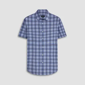 Miles Dupplin Check Print OoohCotton Short Sleeve Shirt