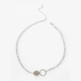 Minimalist Circle  Link Necklace