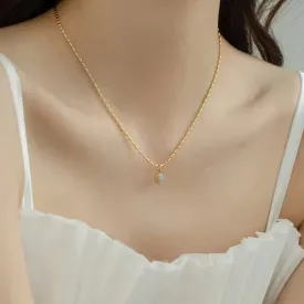 Minimalist Vintage Elegant Stainless Steel Circular Pendant Necklace