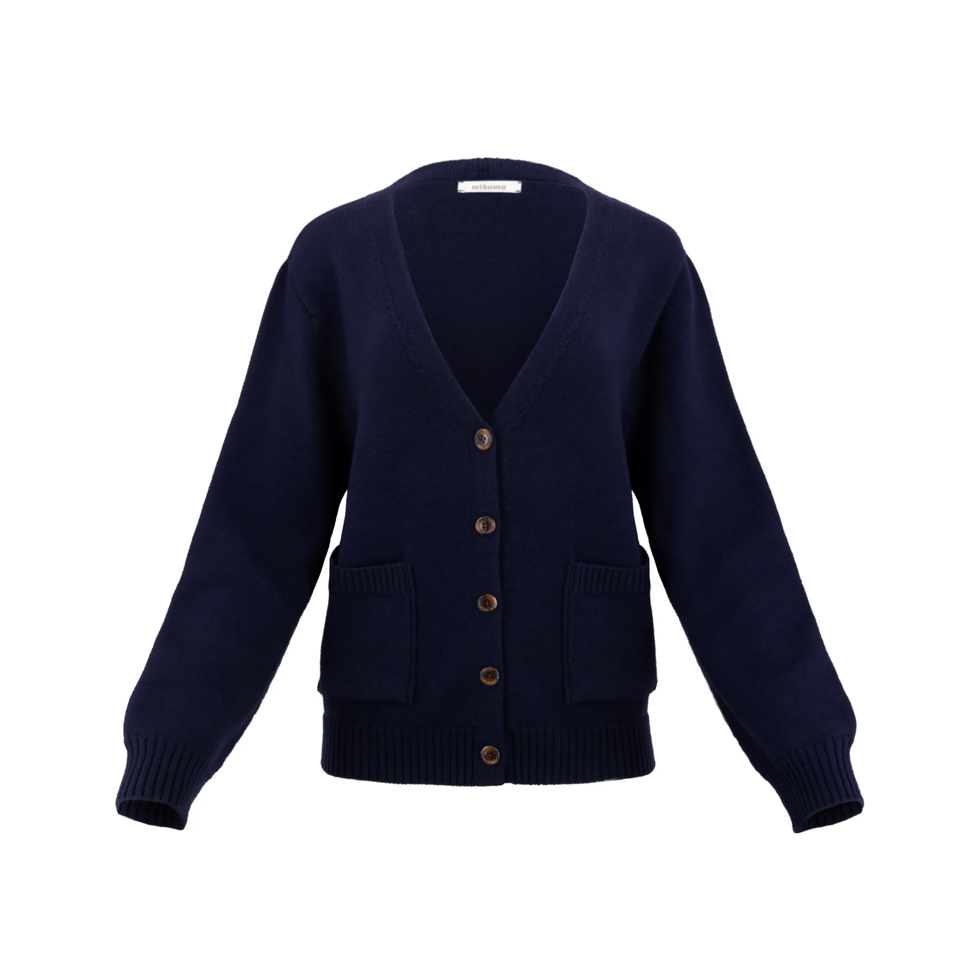 Minnie Merino Wool Cardigan - Marine