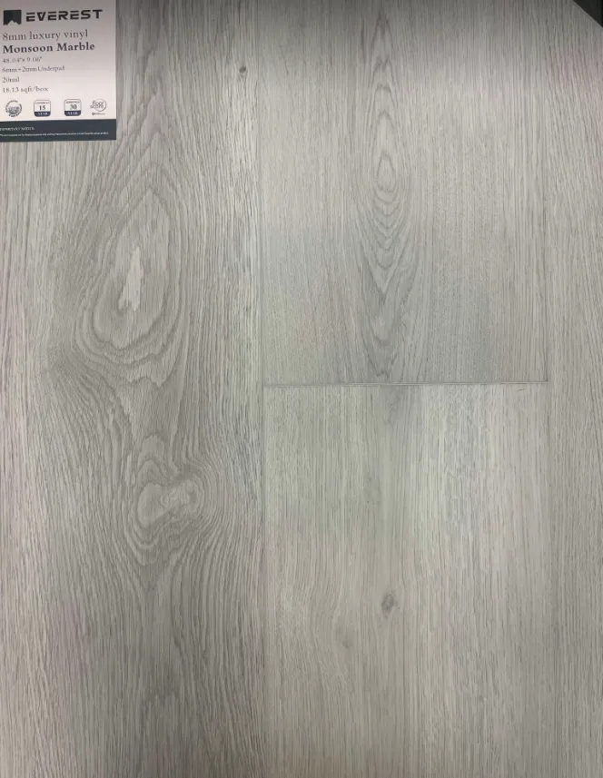 Monsoon Marble - Advancedflooring 8mm SPC Vinyl w-PAD