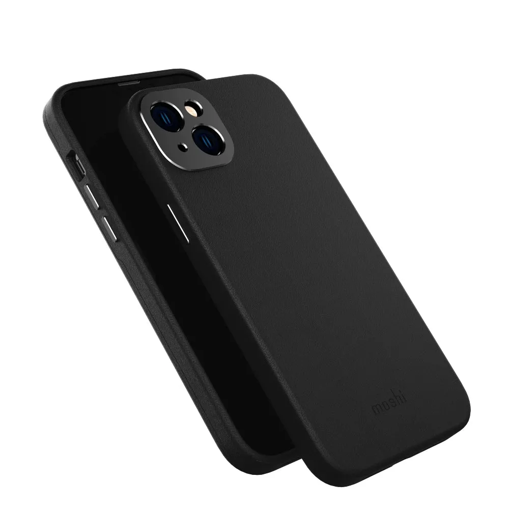 MOSHI iPhone 14 Plus - Napa Case with MagSafe & Cam Cover - Black