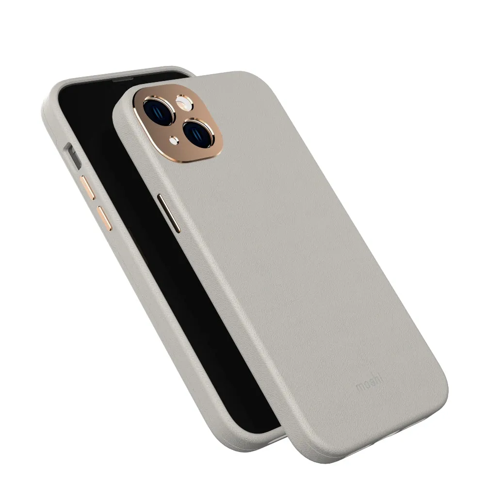 MOSHI iPhone 14 Plus - Napa Case with MagSafe & Cam Cover - Gray