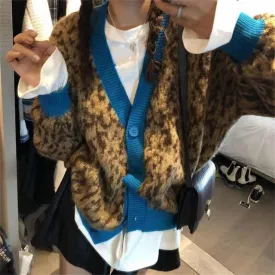 My Flare Faux Mohair Knit Cardigan