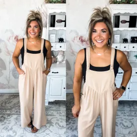 Now or Never Jumpsuit - Taupe