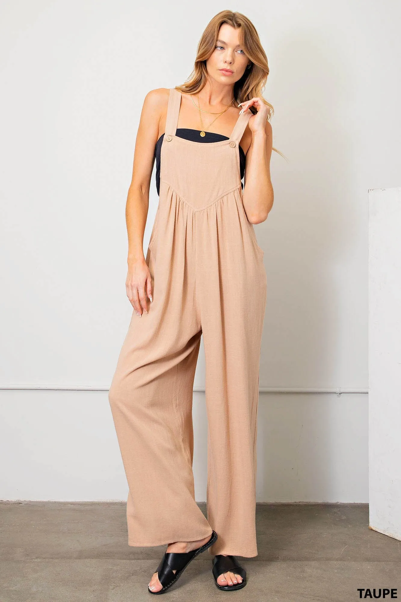 Now or Never Jumpsuit - Taupe