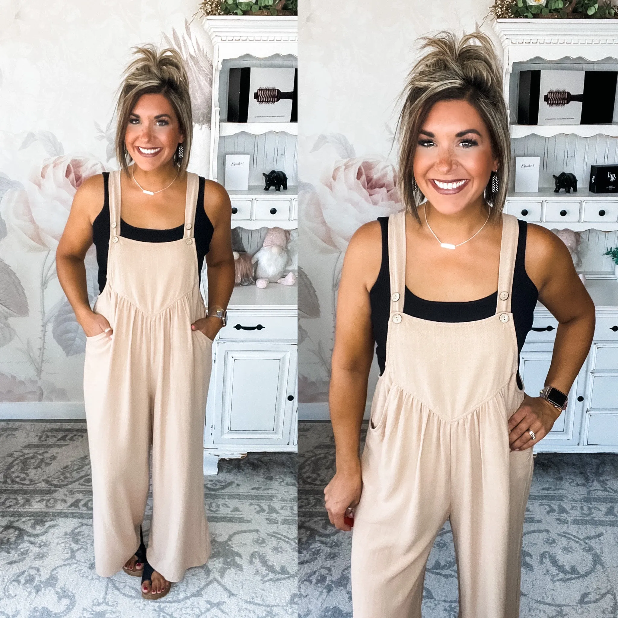 Now or Never Jumpsuit - Taupe