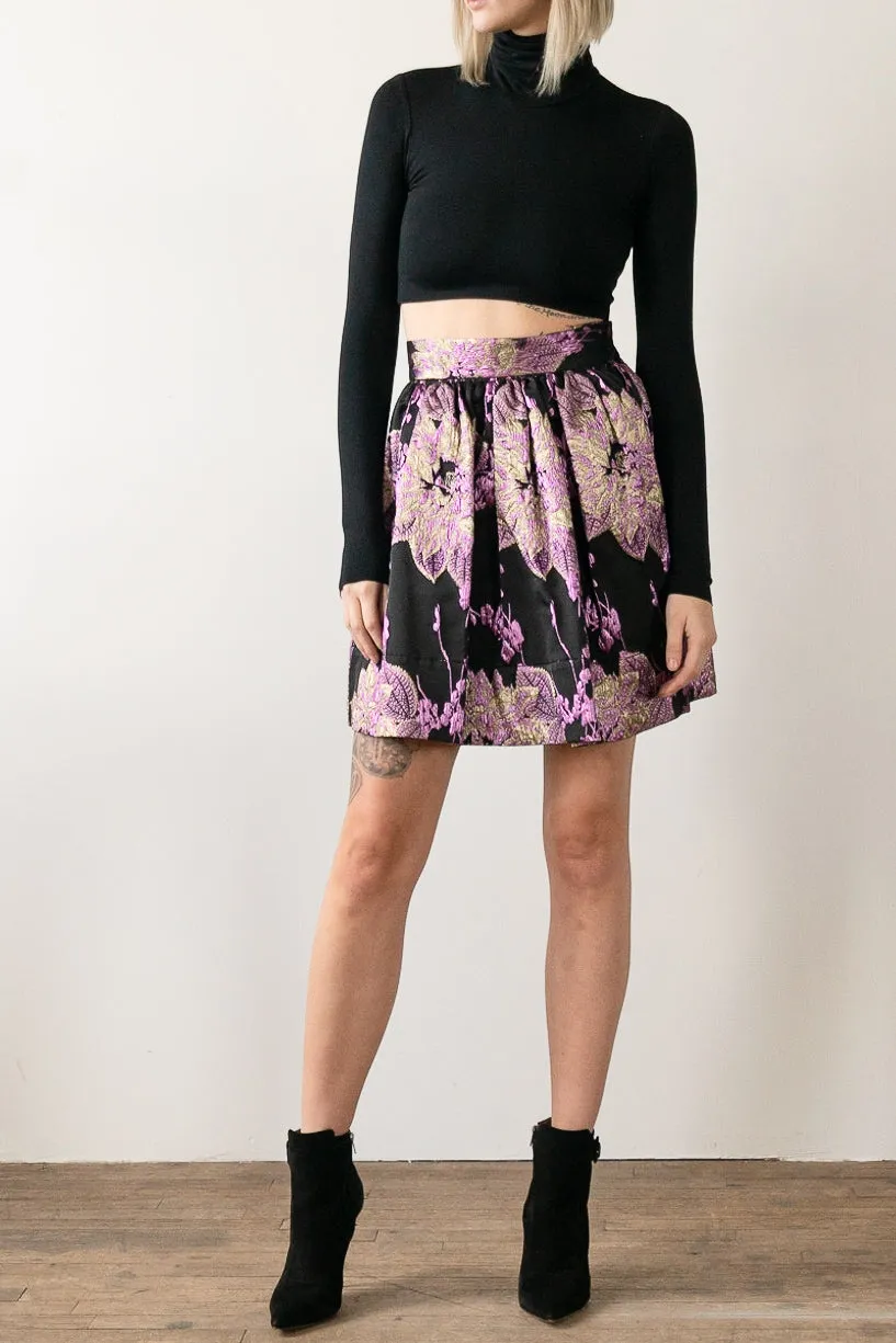 One Off Metallic Party Skirt