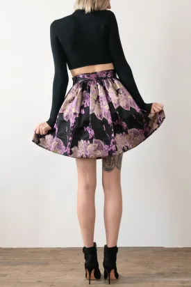 One Off Metallic Party Skirt