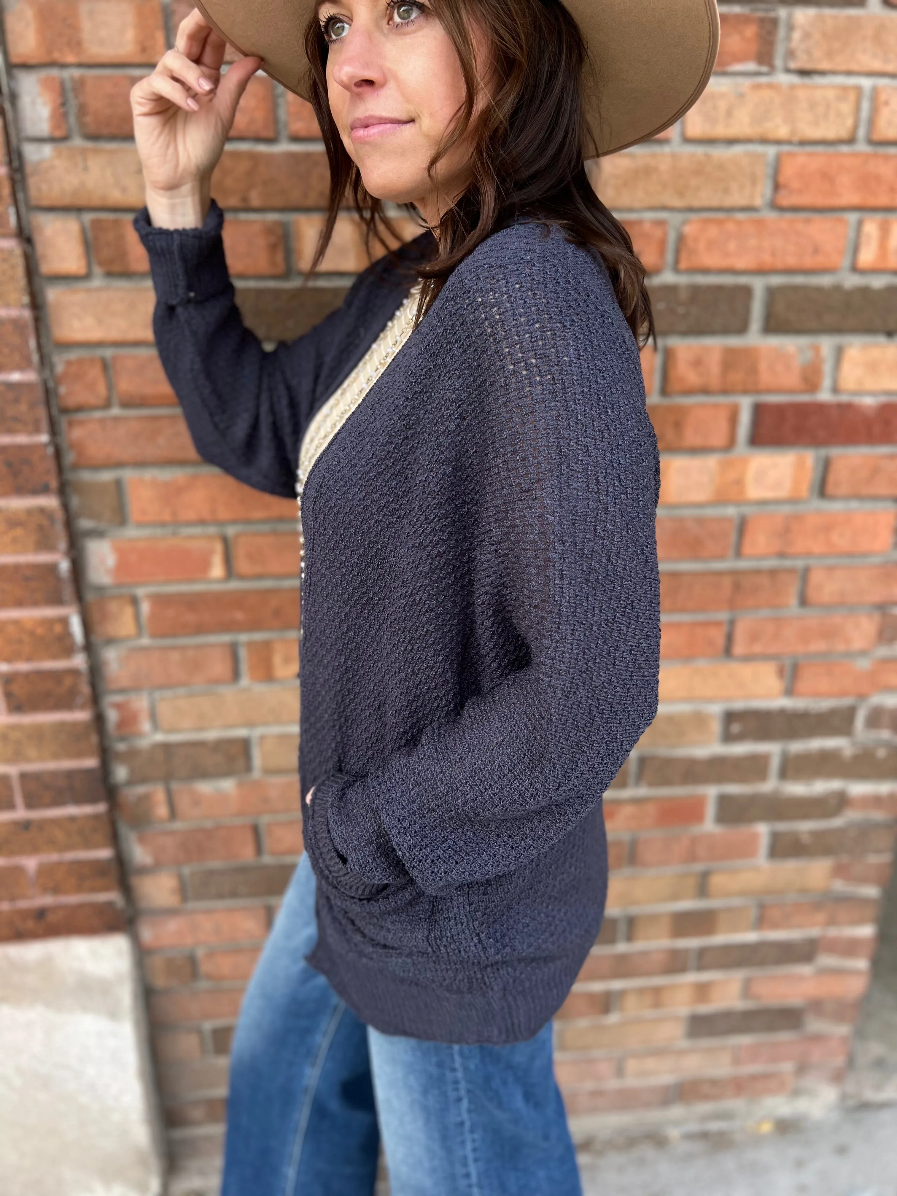 Open Front Cardigan