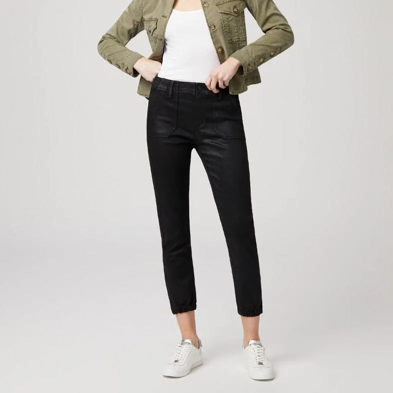 PAIGE Mayslie Jogger - Black Fog Luxe Coating