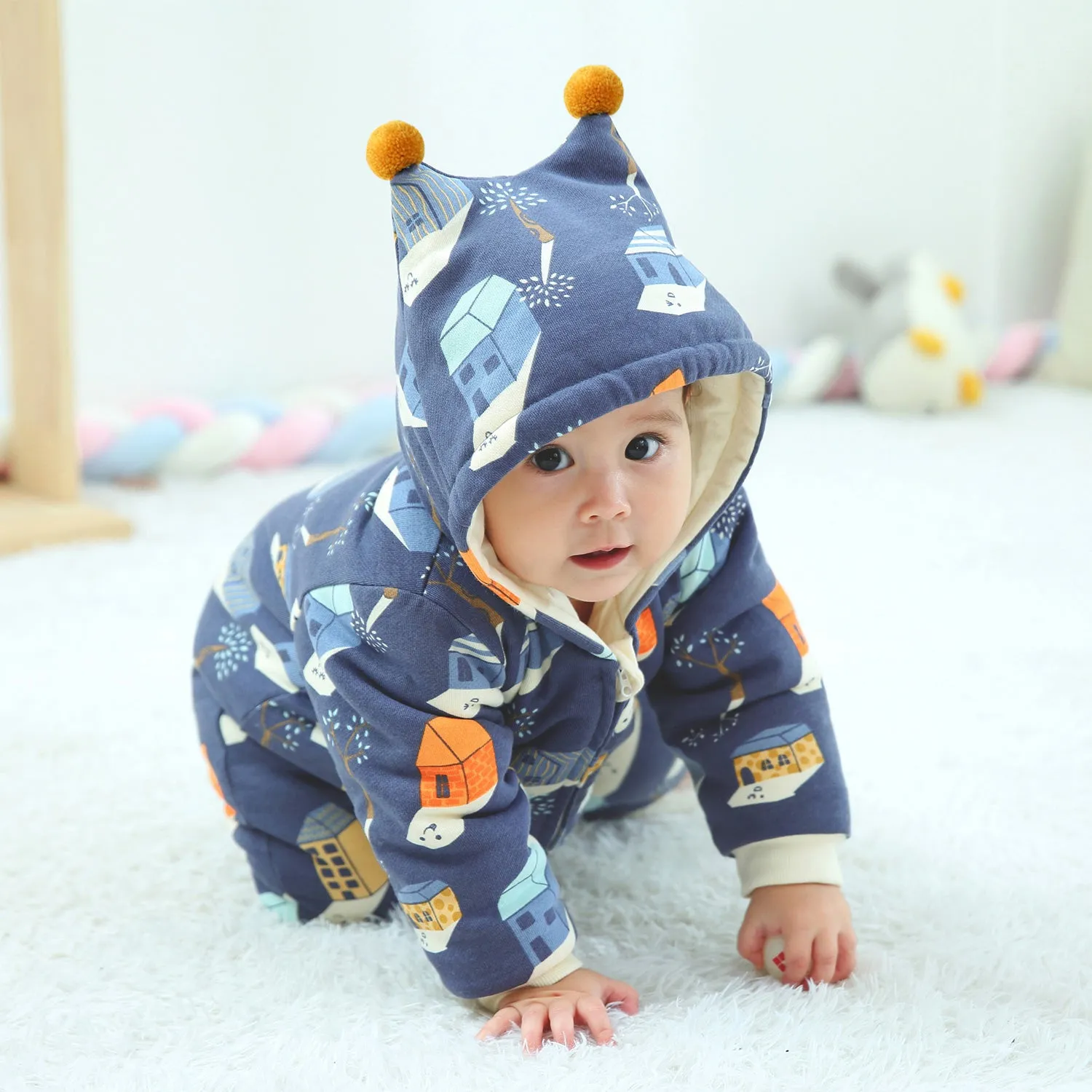 Pureborn Cartoon Prints Jumpsuits