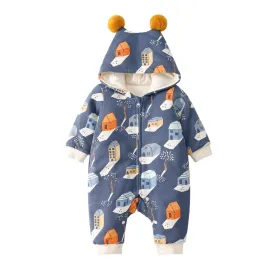Pureborn Cartoon Prints Jumpsuits
