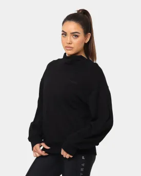 PYRA Women's Oversized Turtleneck Sweater Washed Black