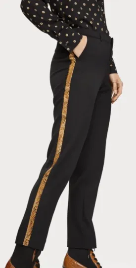 Scotch & Soda Tailored Side Stripe Snake Trouser