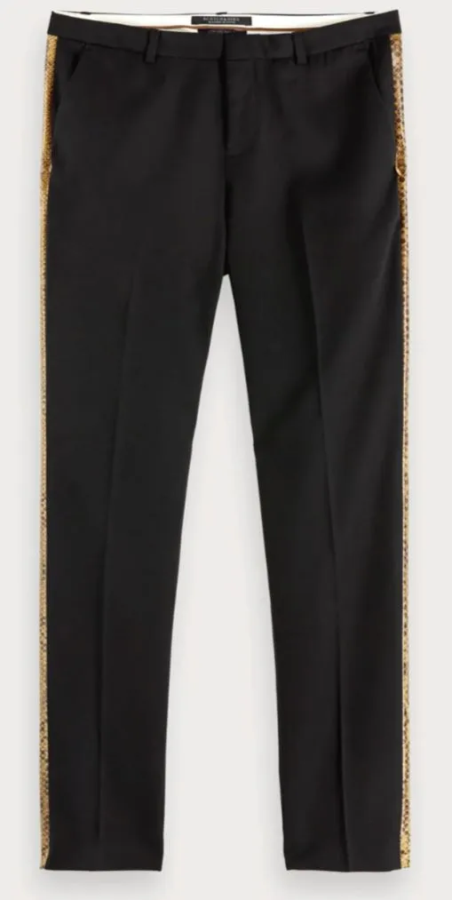 Scotch & Soda Tailored Side Stripe Snake Trouser
