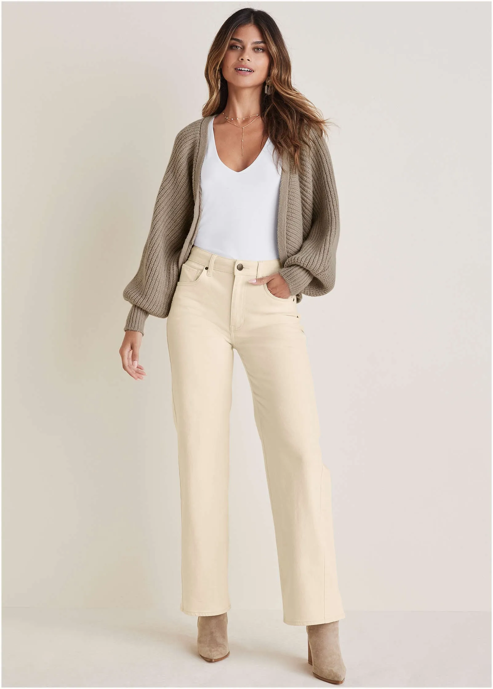 Shrug Cardigan - Oxford Tan