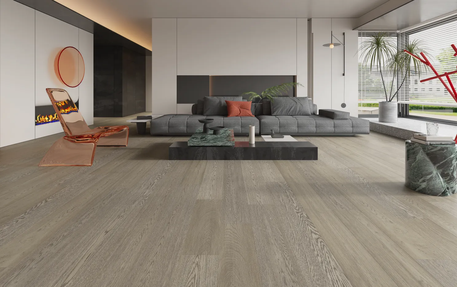 Silver Gray- Weiss flooring 3/4" Engineered hardwood