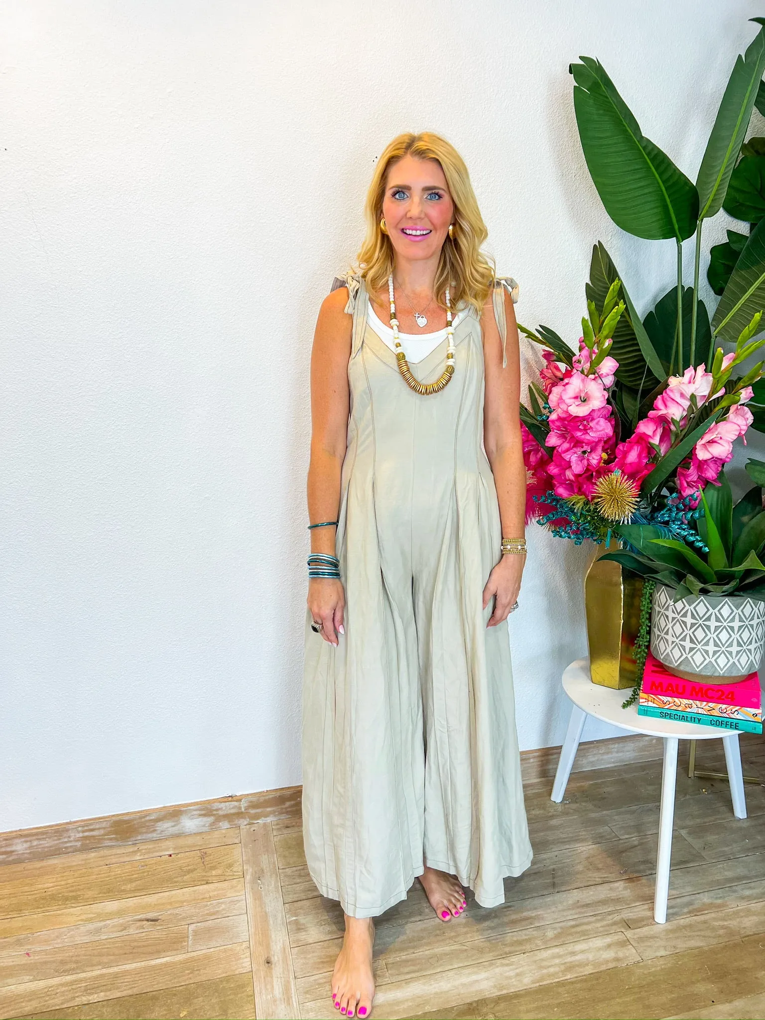 Simple Life Jumpsuit - Khaki