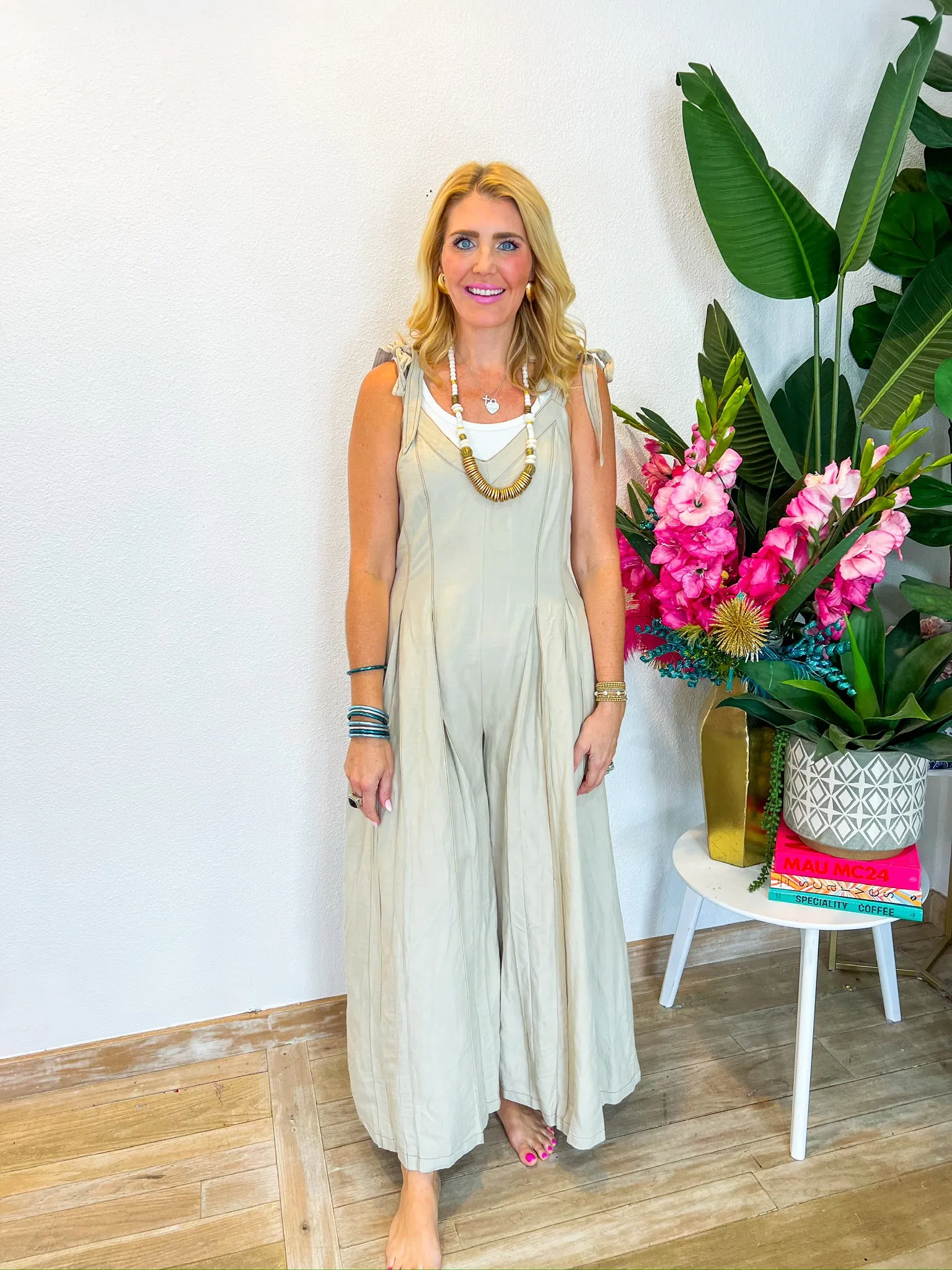 Simple Life Jumpsuit - Khaki