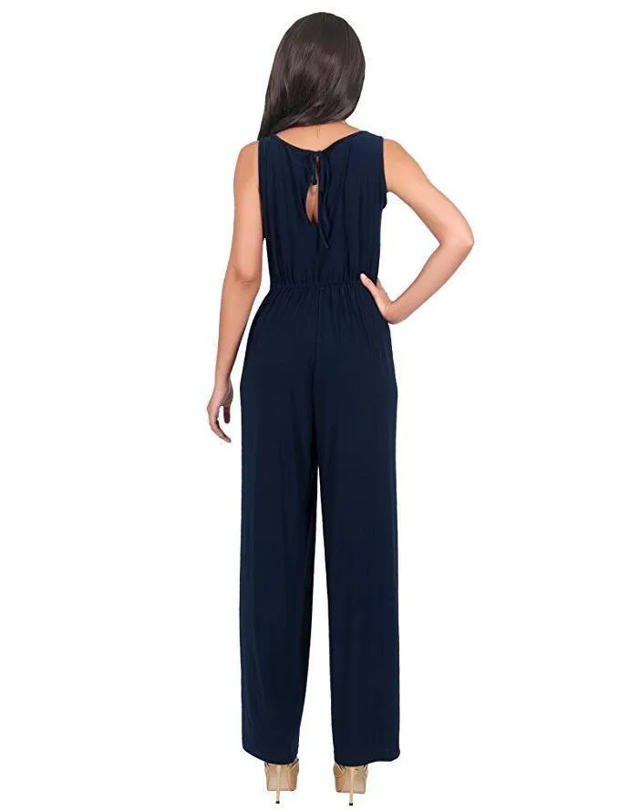 SIMPLE SPLIT JUMPSUIT