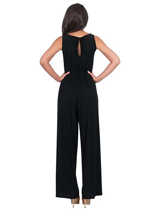 SIMPLE SPLIT JUMPSUIT