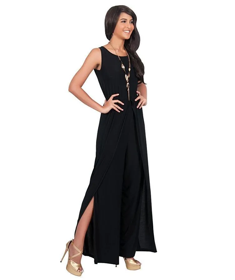 SIMPLE SPLIT JUMPSUIT