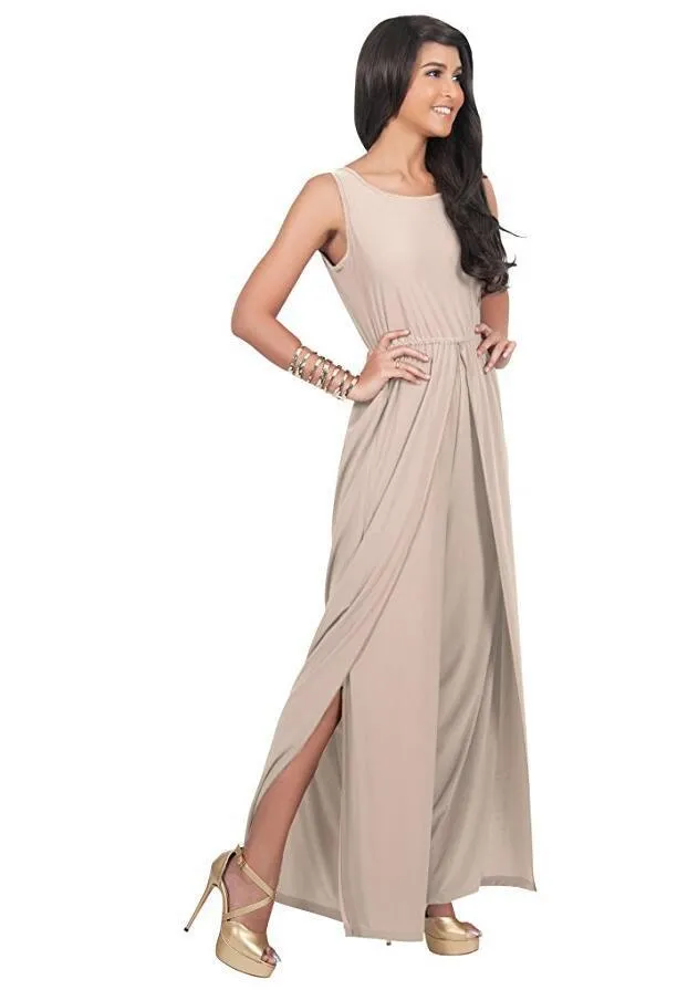 SIMPLE SPLIT JUMPSUIT