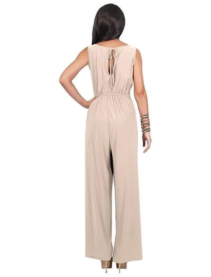 SIMPLE SPLIT JUMPSUIT