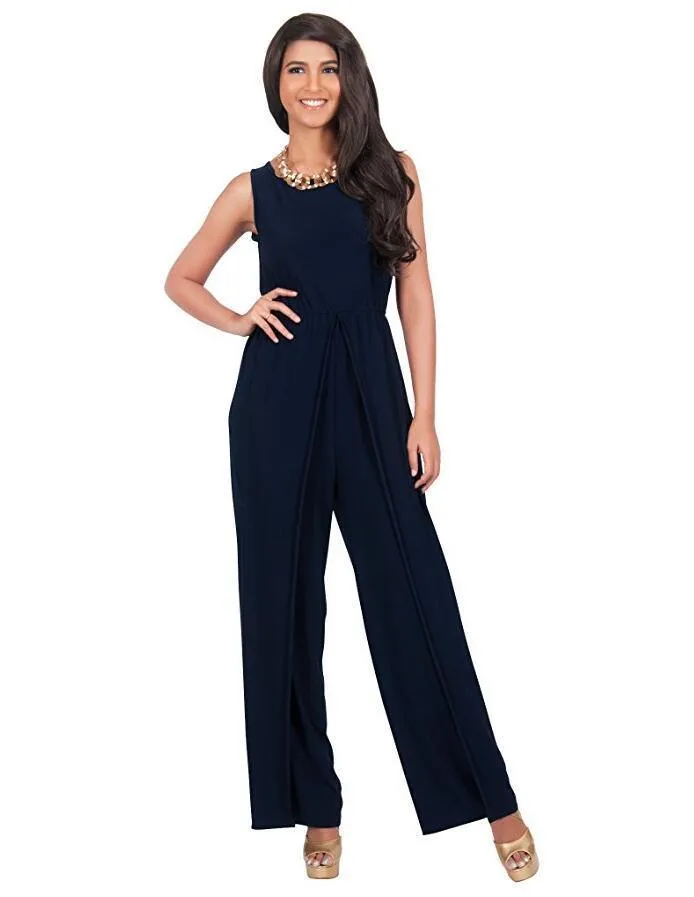 SIMPLE SPLIT JUMPSUIT