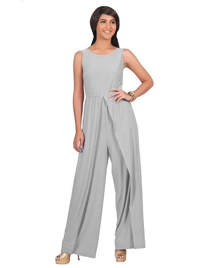 SIMPLE SPLIT JUMPSUIT