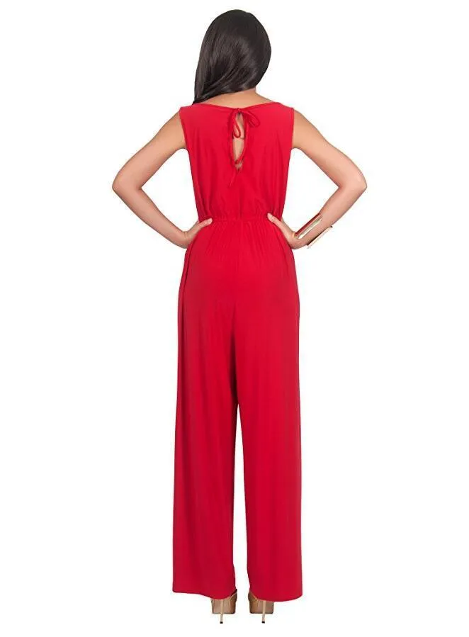 SIMPLE SPLIT JUMPSUIT