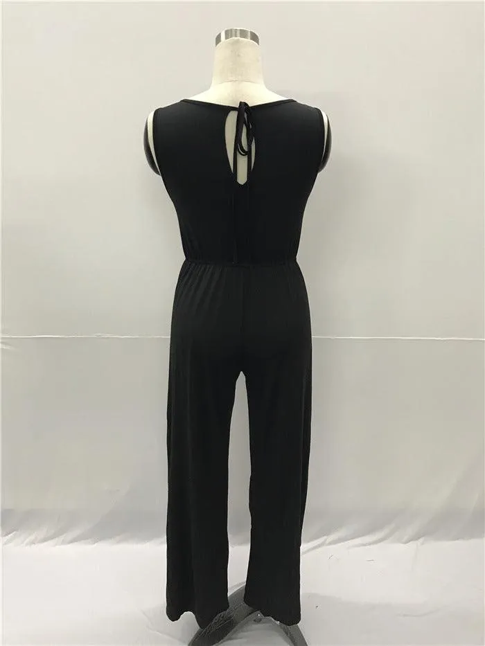 SIMPLE SPLIT JUMPSUIT