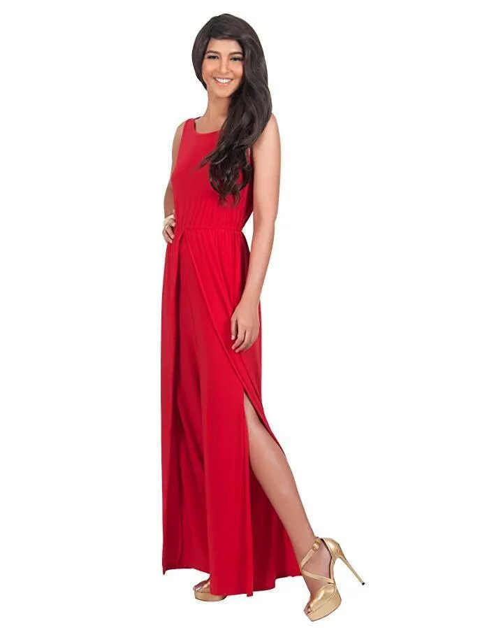SIMPLE SPLIT JUMPSUIT
