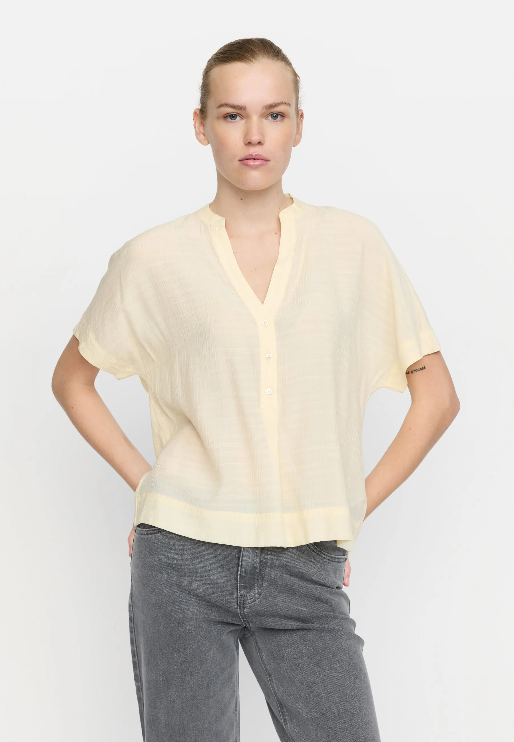 SRBailey SS Blouse - Arctic Wolf
