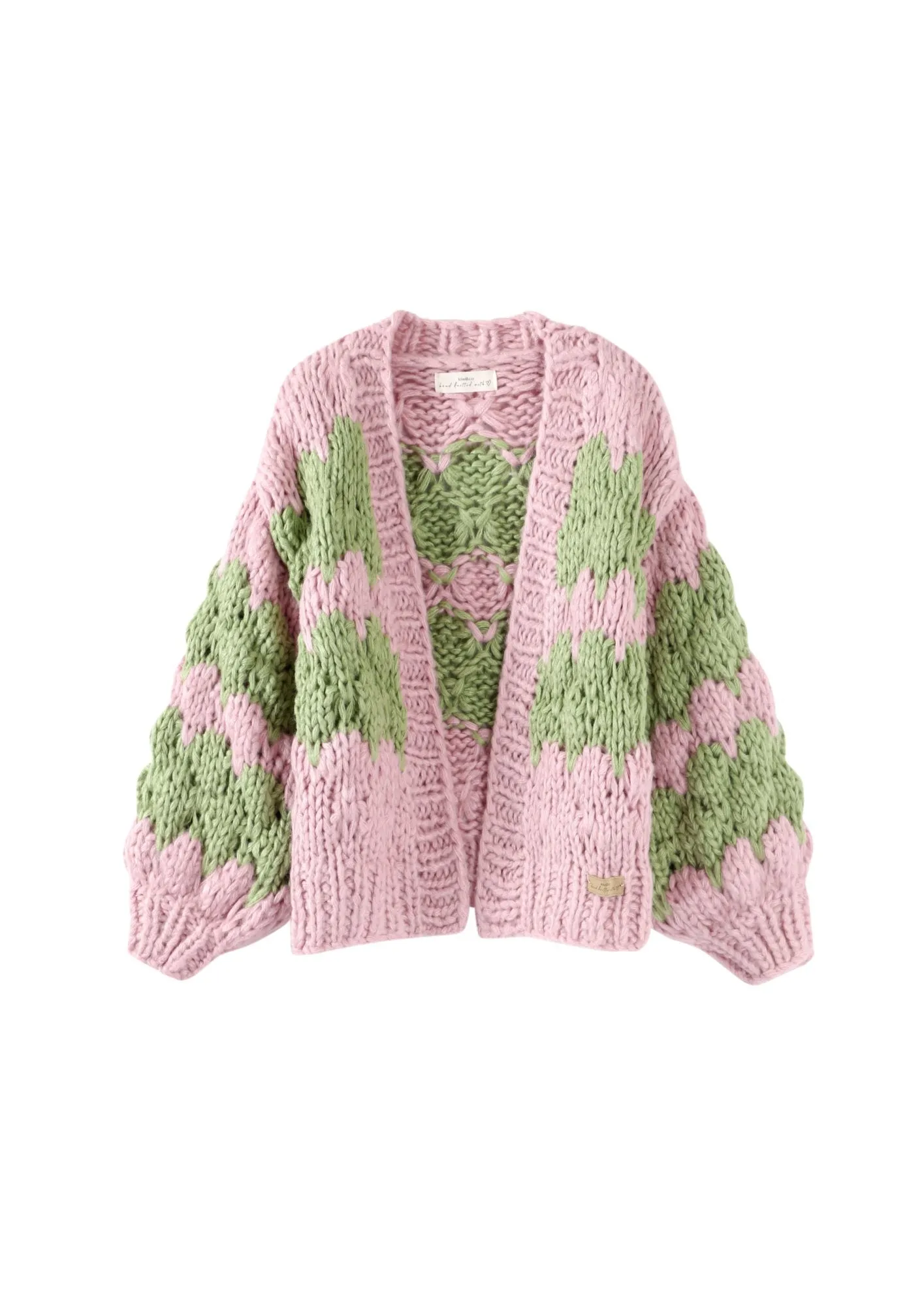 Strawberry Matcha Hugs and Kisses Cardigan