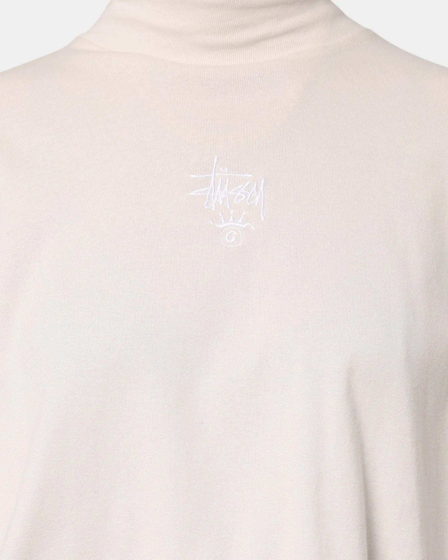 Stussy Women's Ellen Rib Turtleneck White Sand