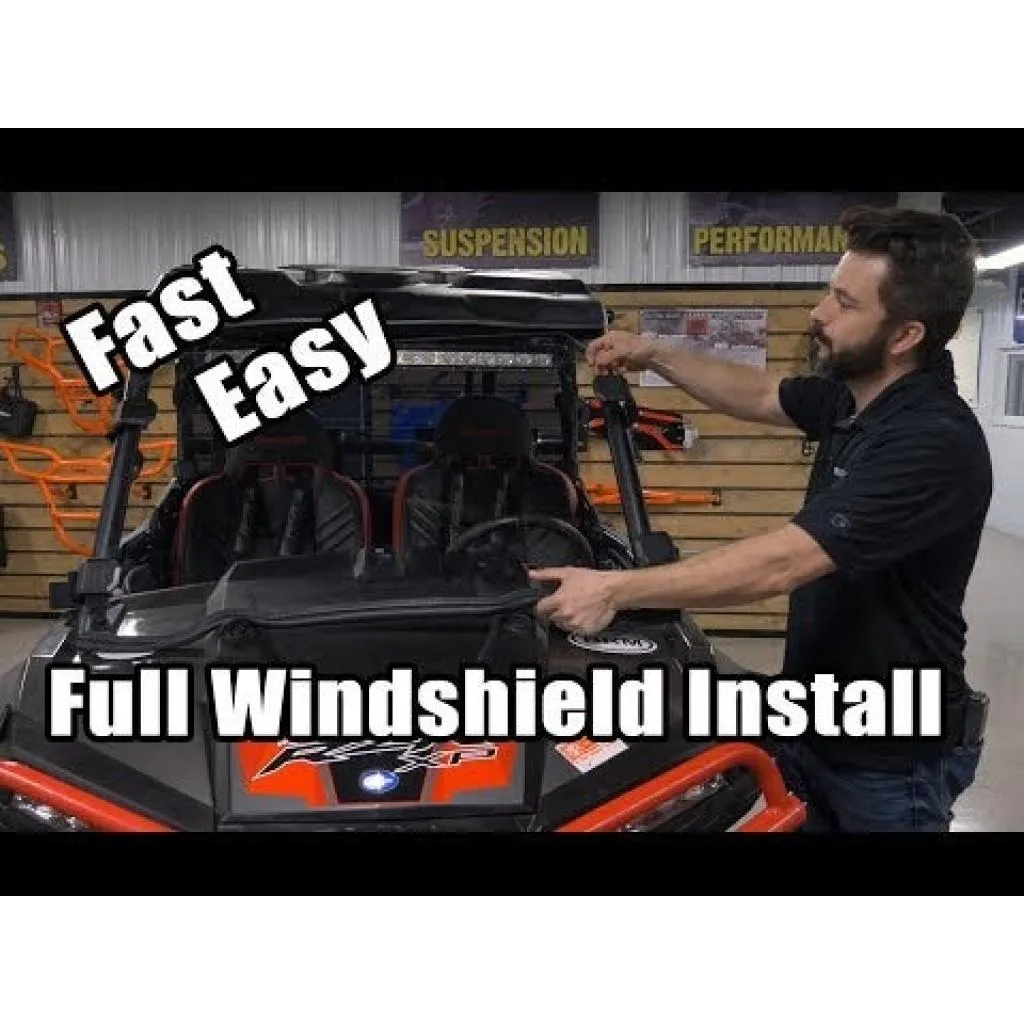 SuperATV Yamaha YXZ Scratch-Resistant Full Windshield